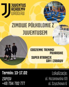 Read more about the article Zimowe półkolonie z Juventusem we Wrocławiu i Legnicy